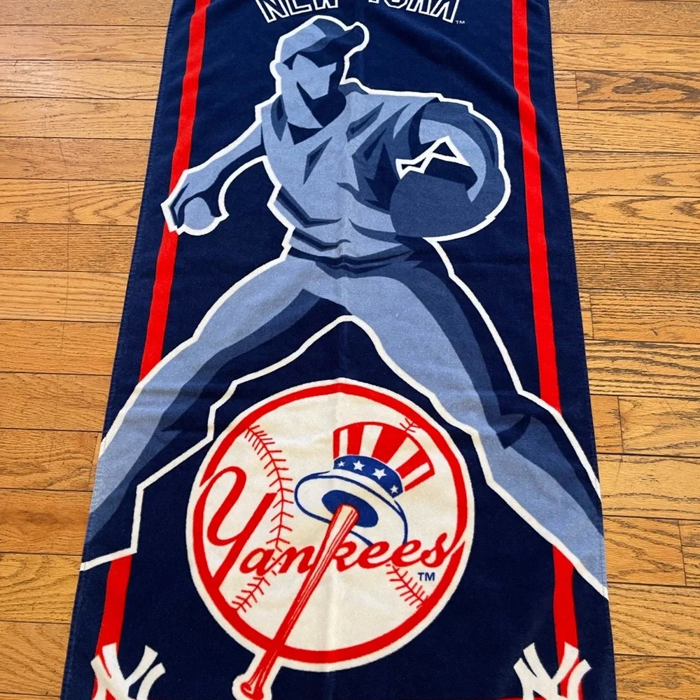 New York Yankees 100% Cotton MLB Towel NY Beach Bathroom Baseball Display Go Sox